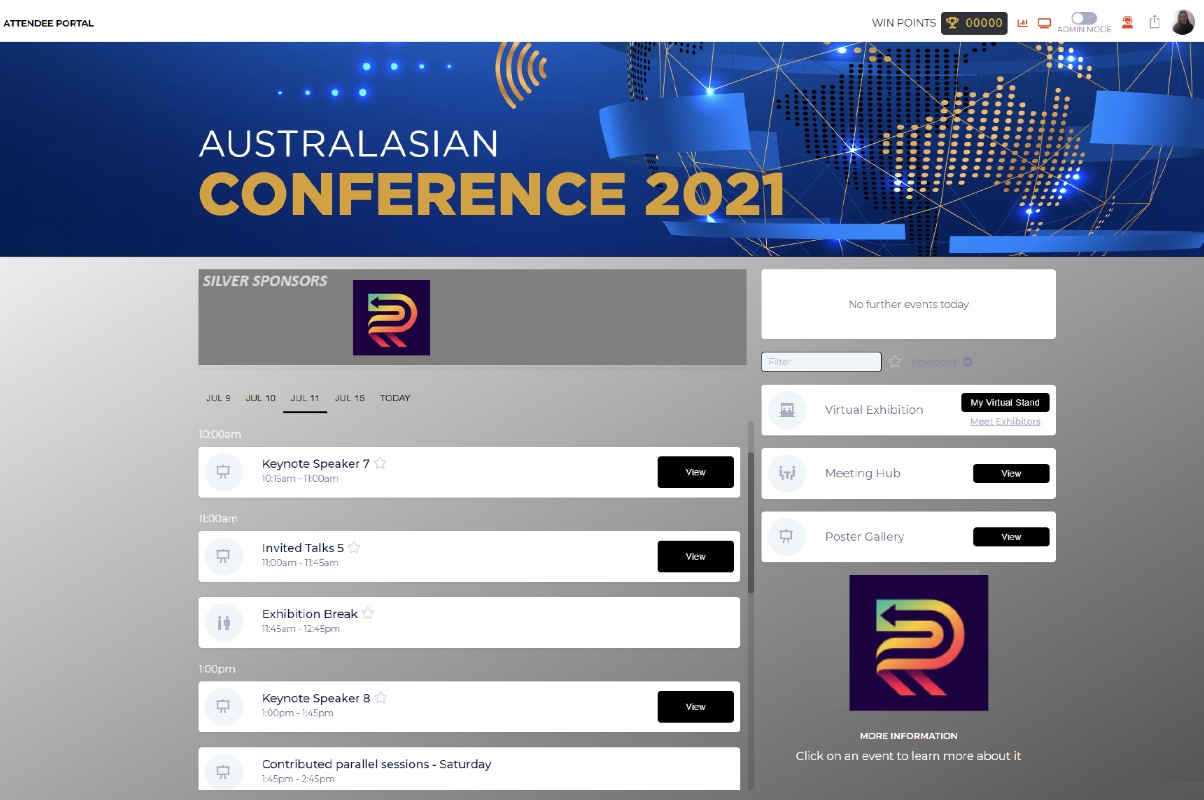 Example of OnAIR Portal Screen